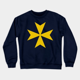 Cross of Saint John / Maltese cross (gold) Crewneck Sweatshirt